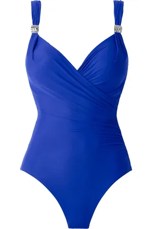 Miraclesuit Blue Tummy Control Razzle Dazzle Siren Swimsuit44