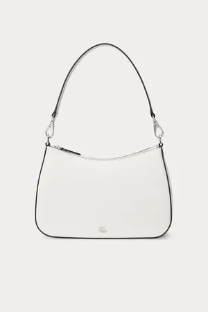 Ralph Lauren Danni Crosshatch Leather Shoulder BagJeden