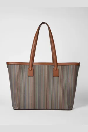Paul Smith Stripe Tote Grey BagJeden