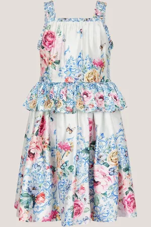 Monsoon Rose Floral Satin Dress146152 cm
