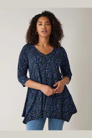 Evans V-Neck 3/4 Sleeve Tunic46