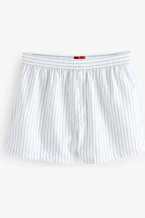 HUGO BOSS Stacked Logo Pin Stripe 100% Cotton ShortsM