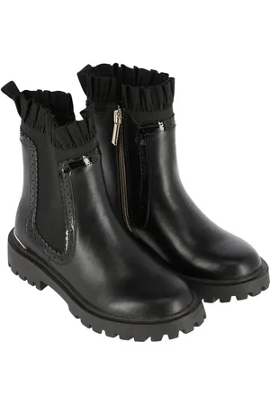 Angels Face Chelsea Ruffle Black BootsEU 33 (UK 1)