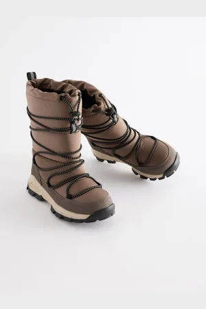 Next Waterproof Bungee Cord Snow BootsEU 37 (UK 4)