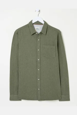 Fat Face FatFace 100% Cotton Long Sleeve Brushed Plain Shirt2XL dla wysokich