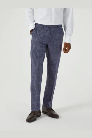 Skopes Tailored Fit Irwin Windowpane Check Suit Trousers38W x 31L (UK 38 R)