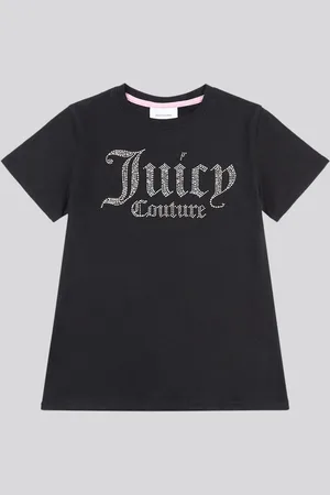 Juicy Couture Girls Fitted Diamante 100% Cotton T-Shirt8