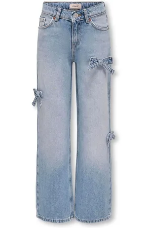 ONLY Bow Detail Wide Leg 100% Cotton Jeans140146 cm
