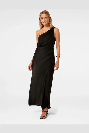 Forever New Emily One Shoulder Satin Maxi Dress40