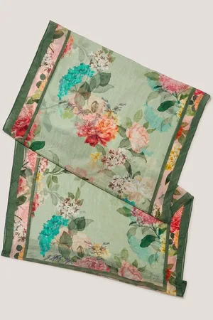 Monsoon Elinora Floral Print Silk ScarfJeden