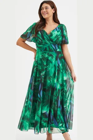 Scarlett & Jo Sukienka maxi Isabelle z rozkloszowanymi rękawami42