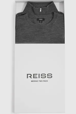 Reiss Merino Mixer 2 Pack Pack of Two Merino Wool JumpersS