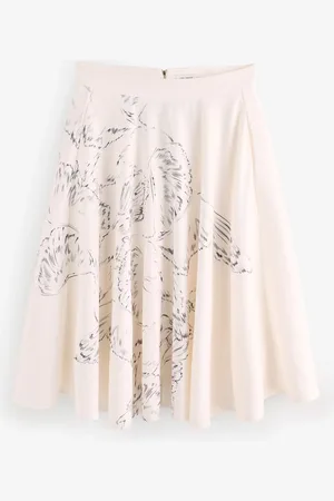 Ted Baker Laguuna-Printed Ottoman Midi Skirt34