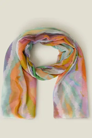 Accessorize Blurred Wave Print ScarfJeden