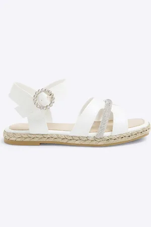 River Island Girls Diamante Espadrille SandalsEU 28 (UK 10)