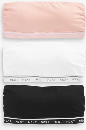 Next Cotton Rich Bandeau Ultimate Comfort Bras 3 PackEU 42 (UK 14)