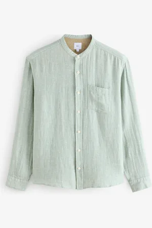Next Cotton Linen Blend Long Sleeve ShirtXL