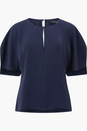 French Connection Carmen Crepe Flare Sleeve TopS