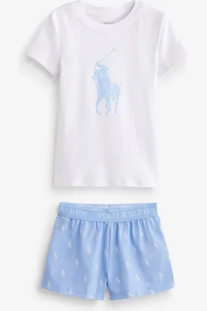 Ralph Lauren Blue 100% Cotton Pony Player Pyjama Set6 lat (116 cm)