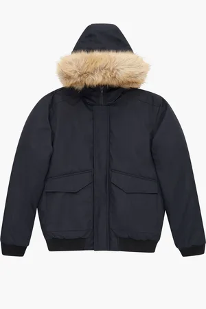 French Connection Faux Fur Trim Short Length JacketXXL