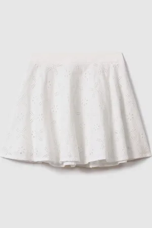 Reiss Nella Cotton Broderie Lace Skirt7