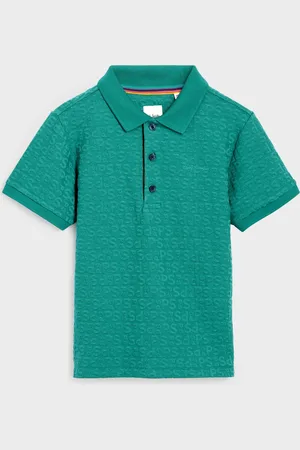 Paul Smith Boys Short Sleeve Signature Jacquard 100% Cotton Polo Shirt9