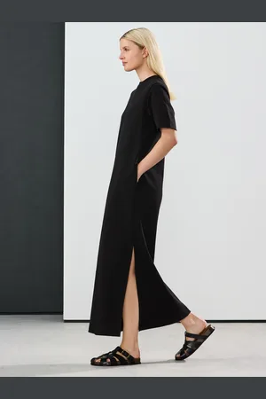 Next Heavyweight Short Sleeve Crew Neck Maxi T-Shirt Dress46tall