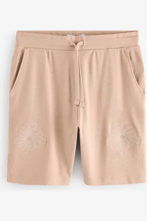 Threadbare Floral Embroidered 100% Cotton Sweat ShortsS