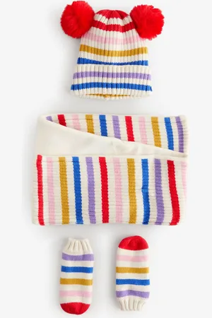 Next Pom Pom Hat Mittens And Scarf Set (3mths-6yrs)3