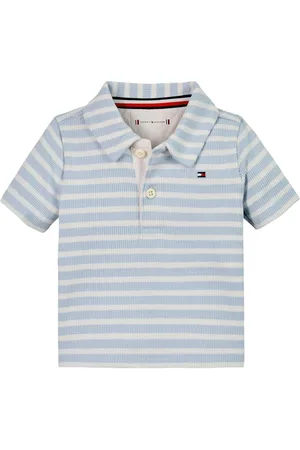 Tommy Hilfiger Rib Stripe Short Sleeve Polo Shirt7480 cm