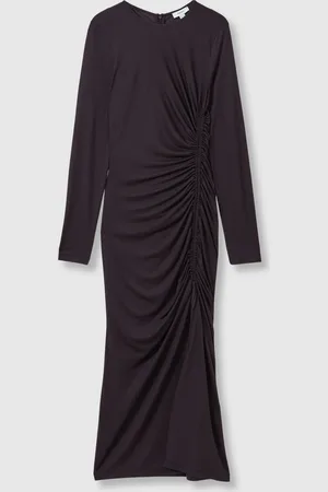 Reiss Rosie Jersey Ruched Midi Dress38