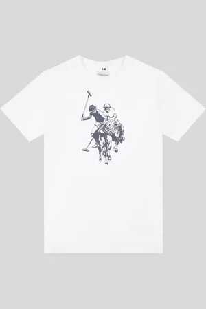 U.S. Polo Assn. U. S. Polo Assn Boys Double Horsemen Graphic Print 100% Cotton T-Shirt122128 cm