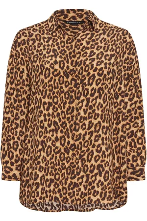 Evans Animal Print Brown Shirt48