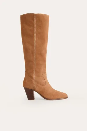 Boden Almond Toe Heeled Knee High BootsEU 37 (UK 4)