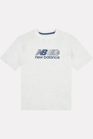 New Balance Kids Hoops Branded Graphic 100% Cotton T-Shirt166168 cm
