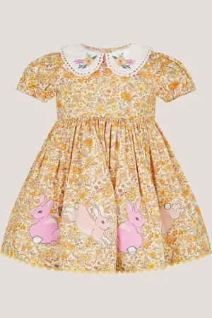 Monsoon Baby Bunny Applique Floral Dress8086 cm