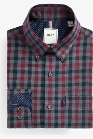 Next Regular Fit Easy Iron Long Sleeve Single Cuff Oxford ShirtL