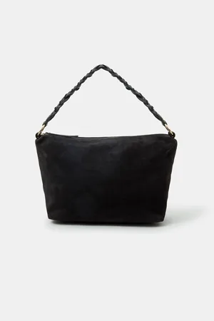 Accessorize Braided Strap Suede Shoulder BagJeden