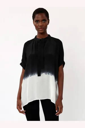 Religion Bluzka o kroju oversize z efektem dip-dye i wiązaniem pod szyją42