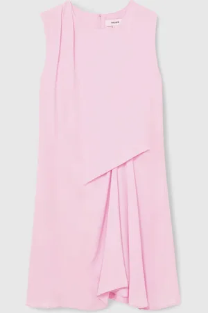 Reiss Elina Draped Tuck Mini Dress40