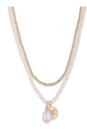 Ralph Lauren Gold Tone 16inch 2 Row Pearl NecklaceJeden