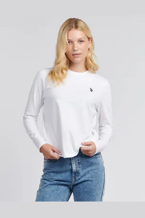 U.S. Polo Assn. U. S. Polo Assn Womens Long Sleeve 100% Cotton T-ShirtXS