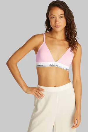 Calvin Klein Lekko usztywniany biustonosz bawełniany Modern z trójkątnymi miseczkamiM