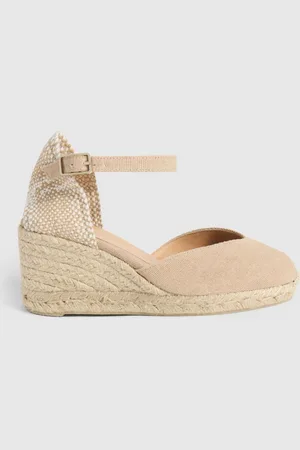 Castaner Wedge Heel Ankle Strap Cotton EspadrillesEU 37 (UK 4)