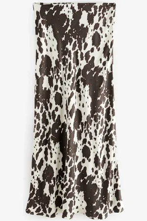 Next Print Satin Midi Skirt42 Wysoki
