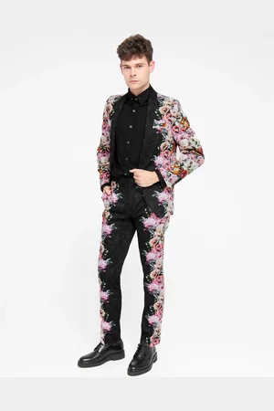 Twisted Tailor Skinny Fit Ikeda Cotton Floral Trousers34W x 31L (UK 34 R)