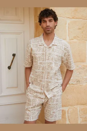 Threadbare Patterned Textured Pull On ShortsS