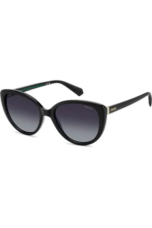 Polaroid Cat Eye Black Sunglasses With Jewel EmbellishmentJeden