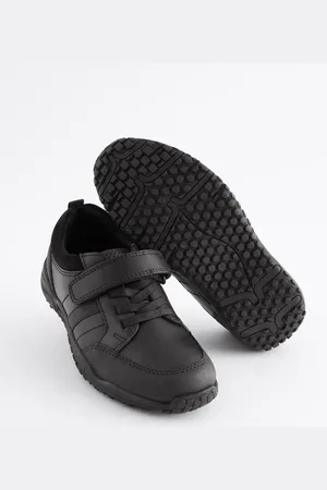 Next Skórzane buty szkolne z elastycznymi sznurówkamiEU 32.5 (UK 13.5)
