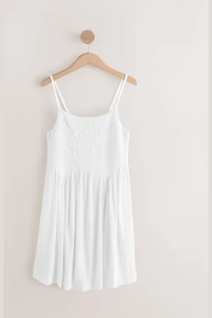 Next Strappy Textured Jersey Mini DressEU 48 (UK 20)